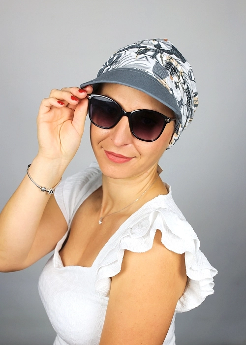 ALoENA turban s odnímatelným kšiltem - více barev